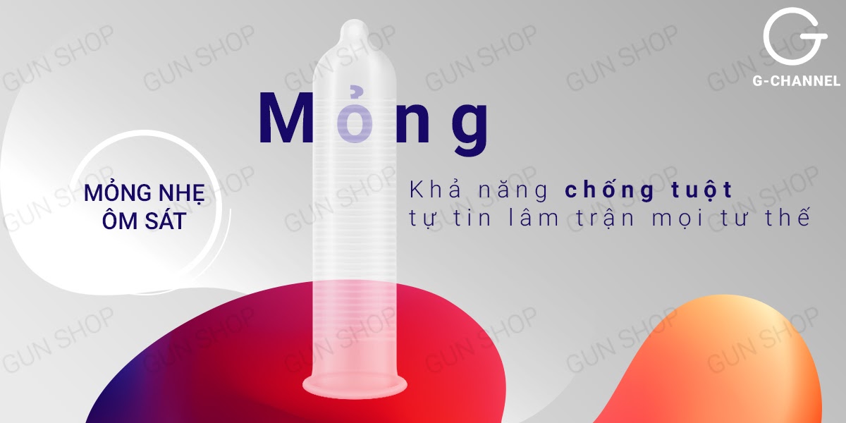 Bao cao su Shell Triple Mix Hàn Quốc Siêu mỏng gân gai mát lạnh 12 cái