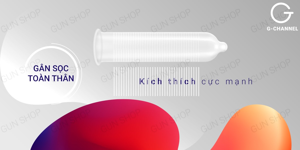 Bao cao su Shell Triple Mix Hàn Quốc Siêu mỏng gân gai mát lạnh 12 cái