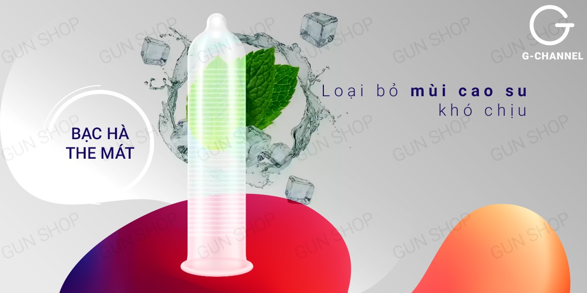 Bao cao su Shell Triple Mix Hàn Quốc Siêu mỏng gân gai mát lạnh 12 cái