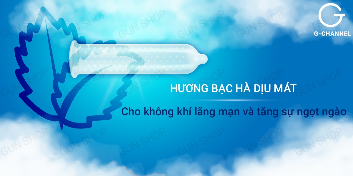 Bao cao su Supermen Long Love kéo dài thời gian bạc hà hộp 120 cái