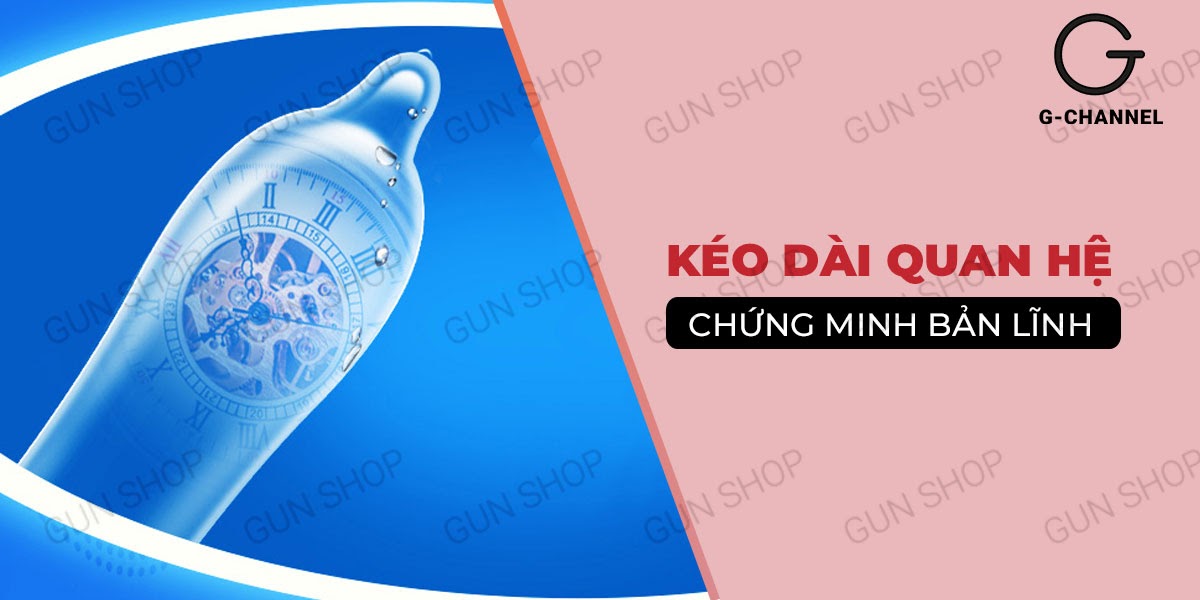 Bao cao su Toshiro Long Shock 4in1 kéo dài thời gian hộp 10 cái siêu bền an toàn