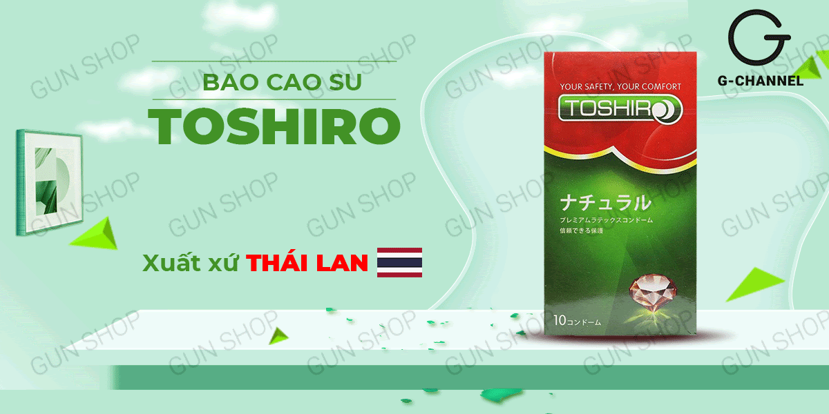  Review Bao cao su Toshiro Trơn - Mỏng trơn - Hộp 10 cái chính hãng