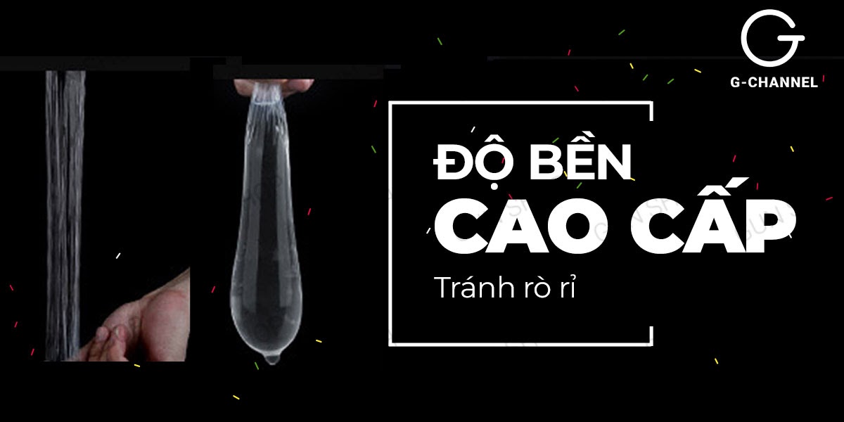 Bao cao su Usupita siêu mỏng gân nổi an toàn, thoải mái