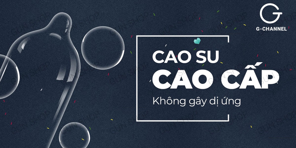 Bao cao su Usupita siêu mỏng gân nổi an toàn, thoải mái