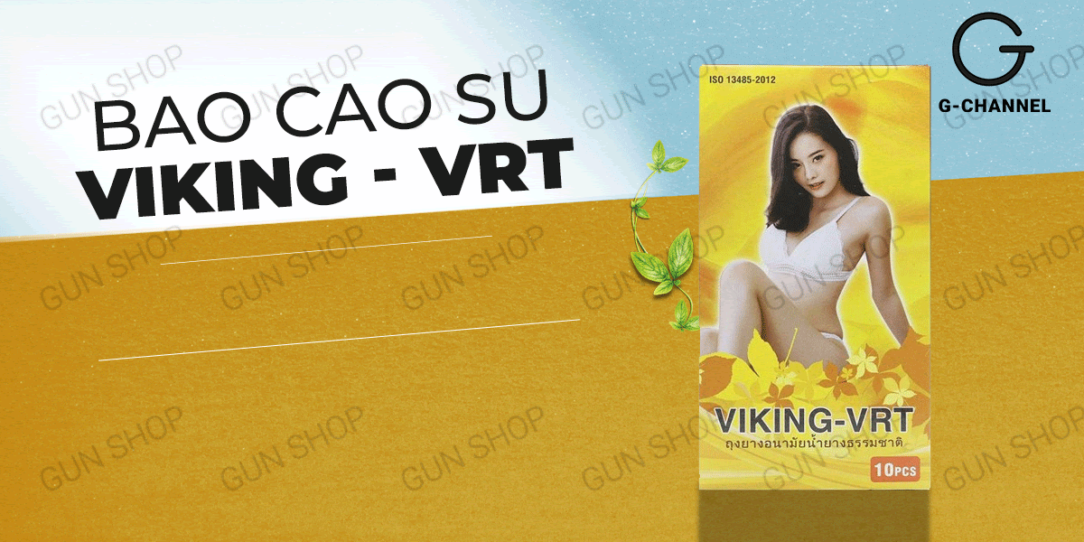 Bao cao su Viking Mỏng trơn Hộp 10 cái An toàn Hấp dẫn