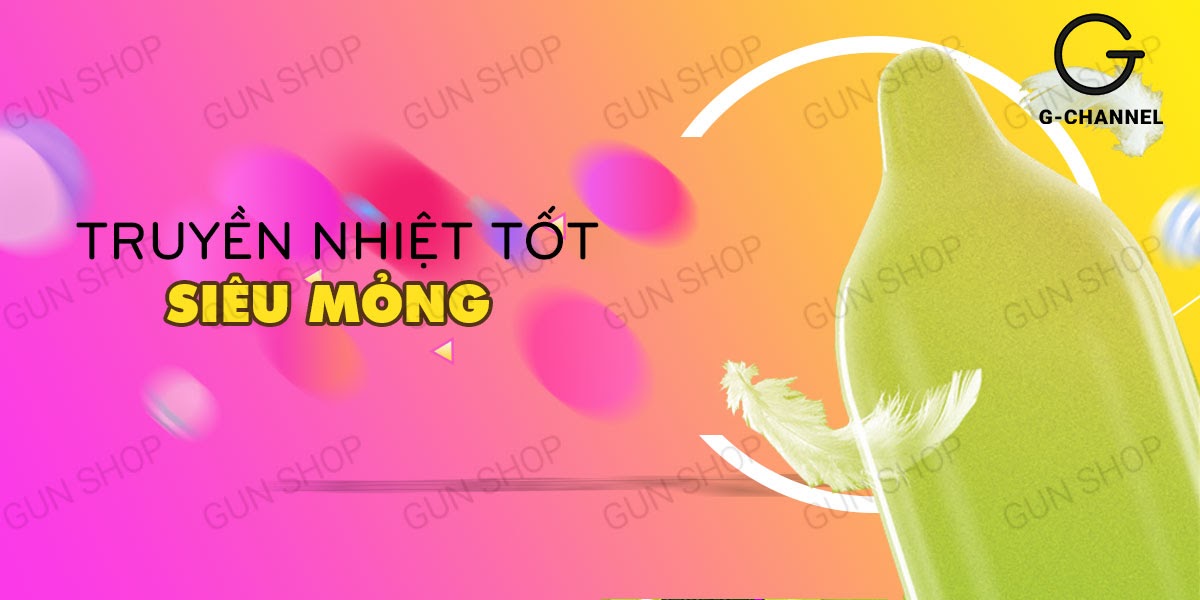 Bộ 2 hộp bao cao su Gallant siêu mỏng điểm nổi 3 cái cảm giác thật