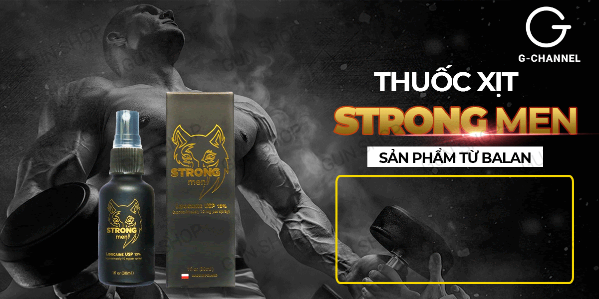 Chai xịt Balan Strong Men tăng cường sinh lực kéo dài thời gian