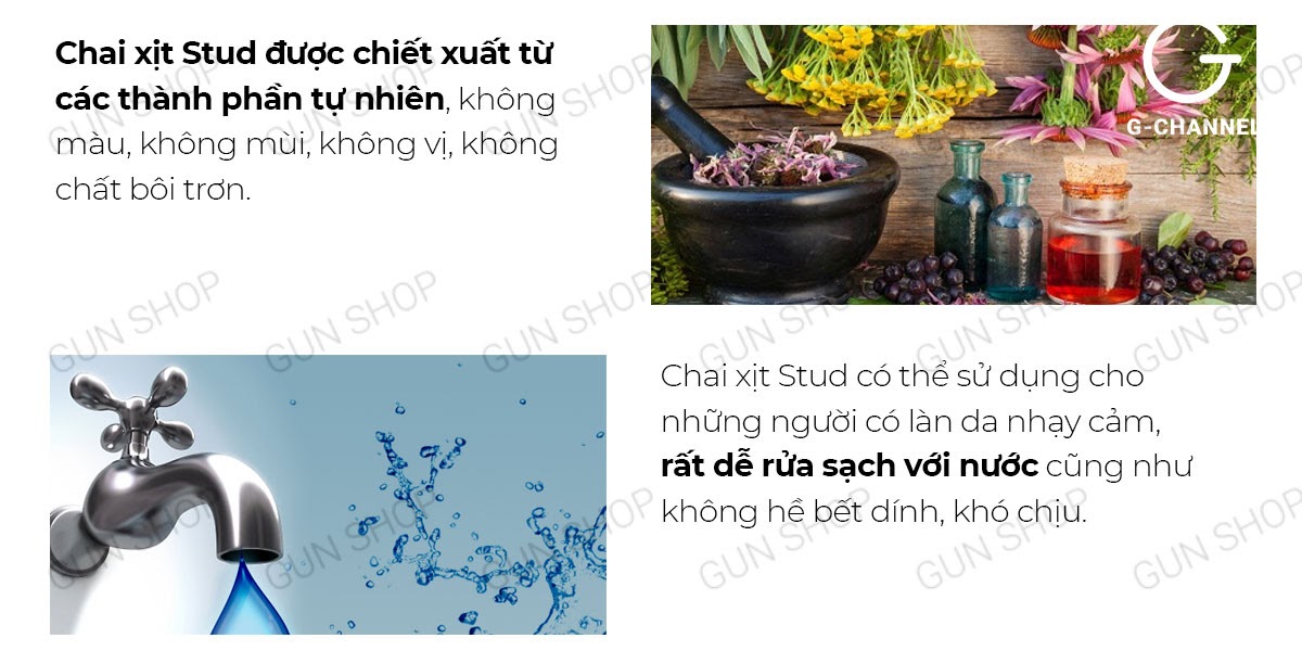 Stud 100 chai xịt chống xuất tinh kéo dài thời gian an toàn hiệu quả