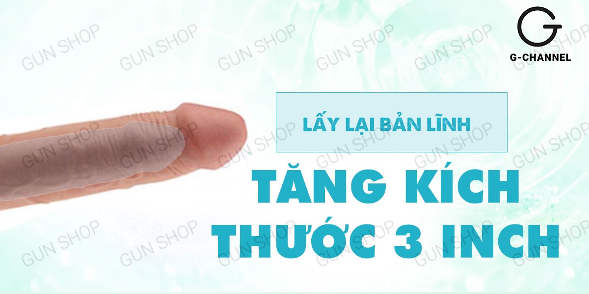 Bao cao su đôn dên rung mạnh Lovetoy Pleasure X-Tender tăng kích cỡ, siêu sướng
