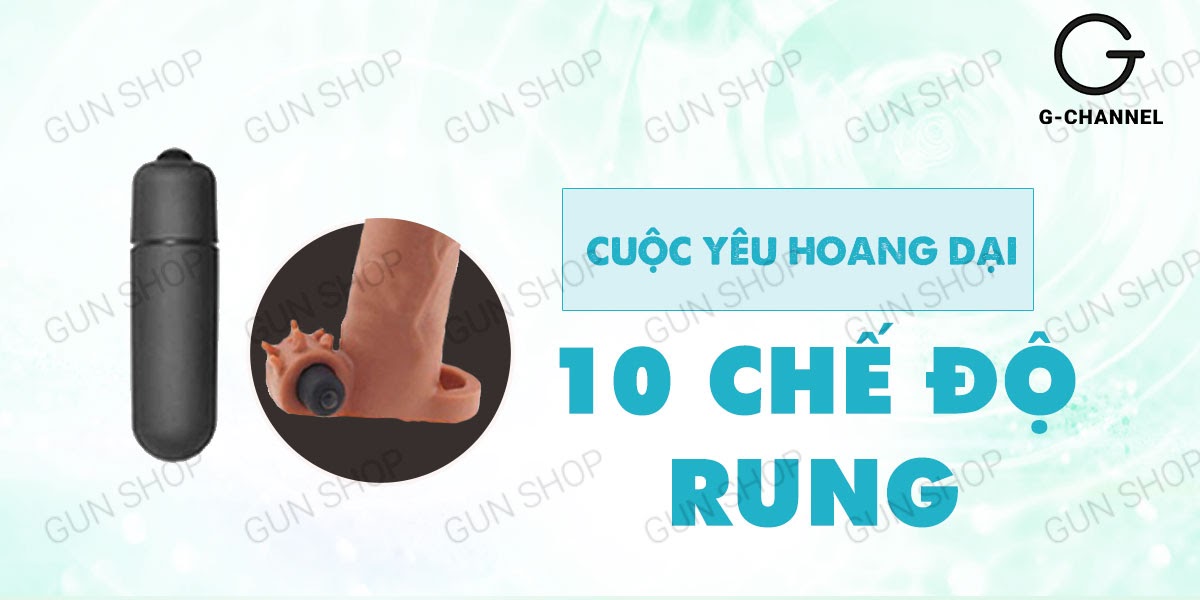 Bao cao su đôn dên rung mạnh Lovetoy Pleasure X-Tender tăng kích cỡ, siêu sướng