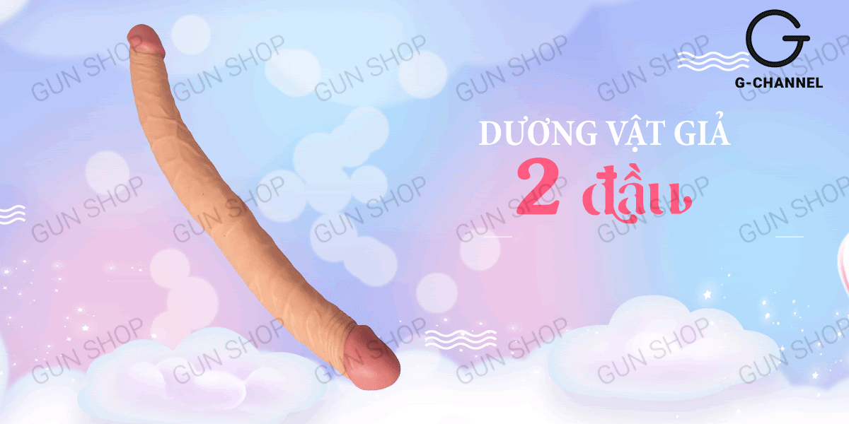 Lovetoy dương vật giả 2 đầu mềm dẻo uốn cong đa chiều hấp dẫn
