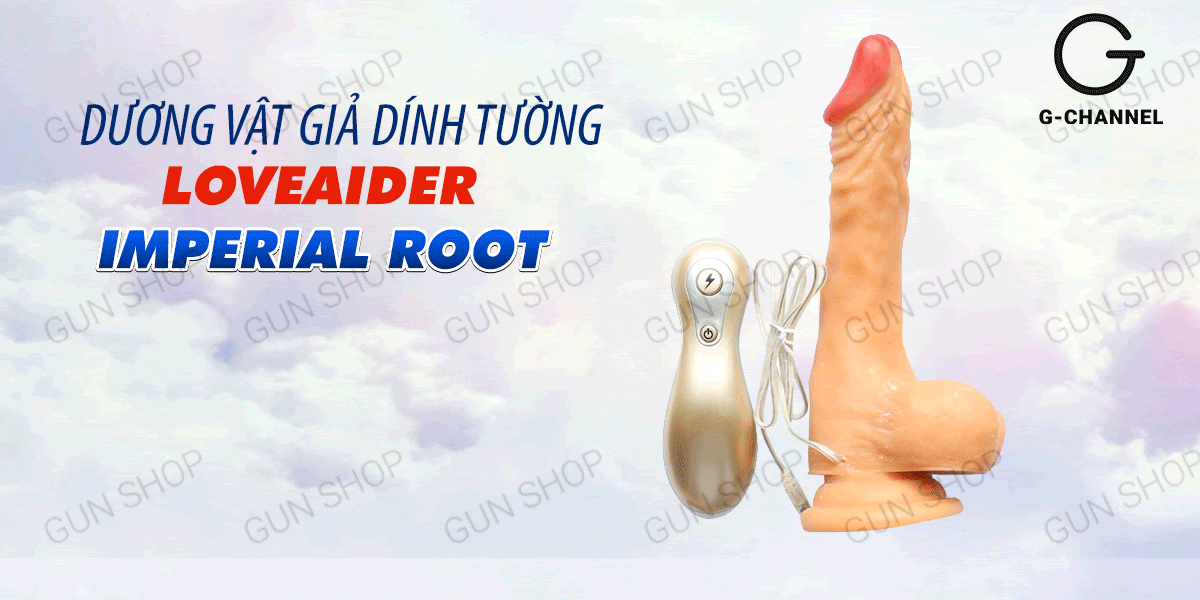Dương vật giả dính tường Loveaider Imperial Root đa năng, bền