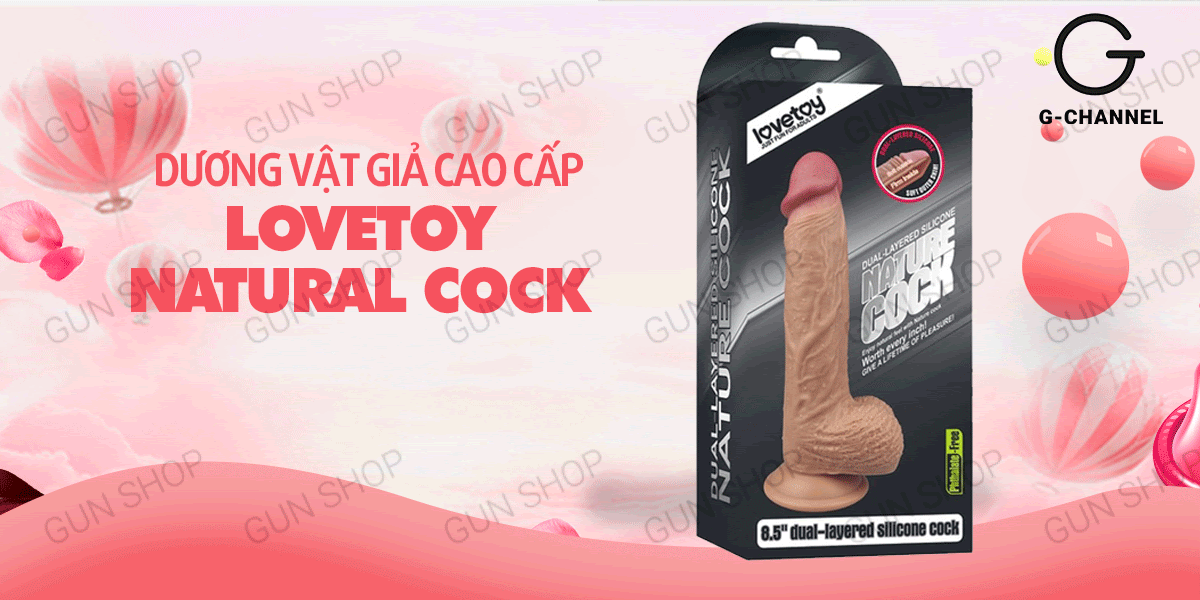 Dương vật giả cao cấp dính tường 18cm Silicone mềm mại Lovetoy