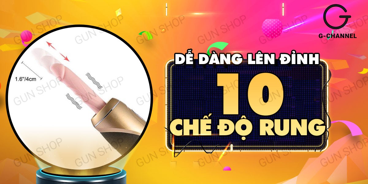 Dương vật giả xoay 360 đế dán tường thụt rung mạnh tỏa nhiệt