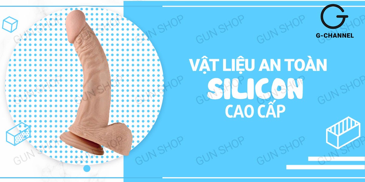 Dương vật giả cao cấp 3 mức rung dính tường 21.5cm silicon an toàn