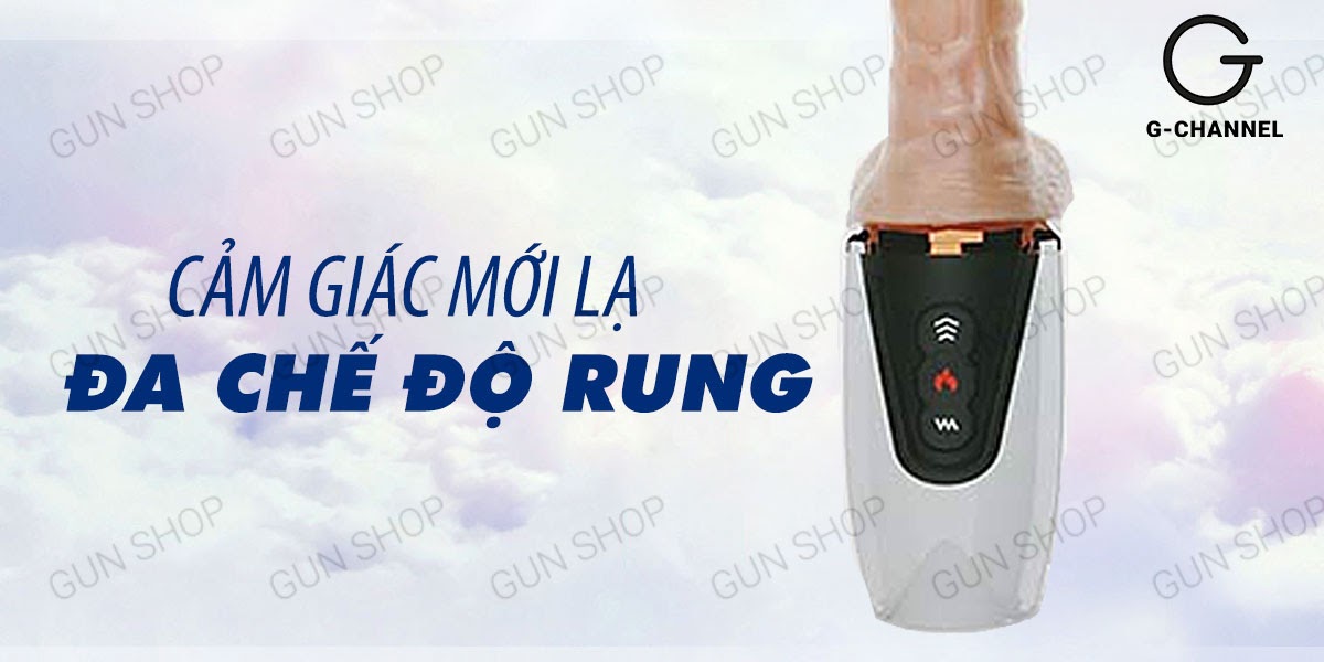 Dương vật giả Dibe cao cấp rung thụt tỏa nhiệt sạc USB