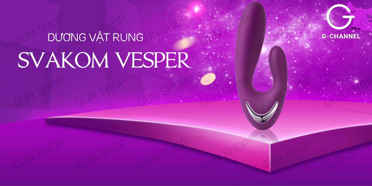 Dương vật rung Svakom Vesper sưởi ấm sạc điện đa chế độ
