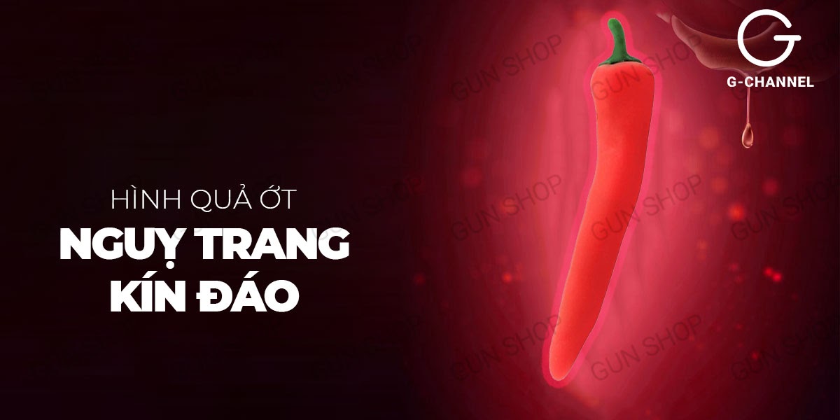 Dương vật giả rung quả ớt đa chế độ sạc siêu đã Wistone