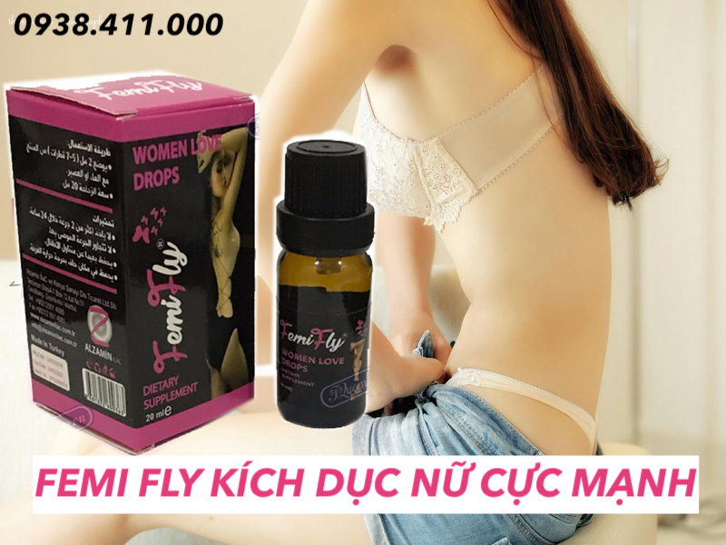 Thuốc kích thích nữ Femi Fly Love Drops chính hãng, tăng khoái cảm nhanh