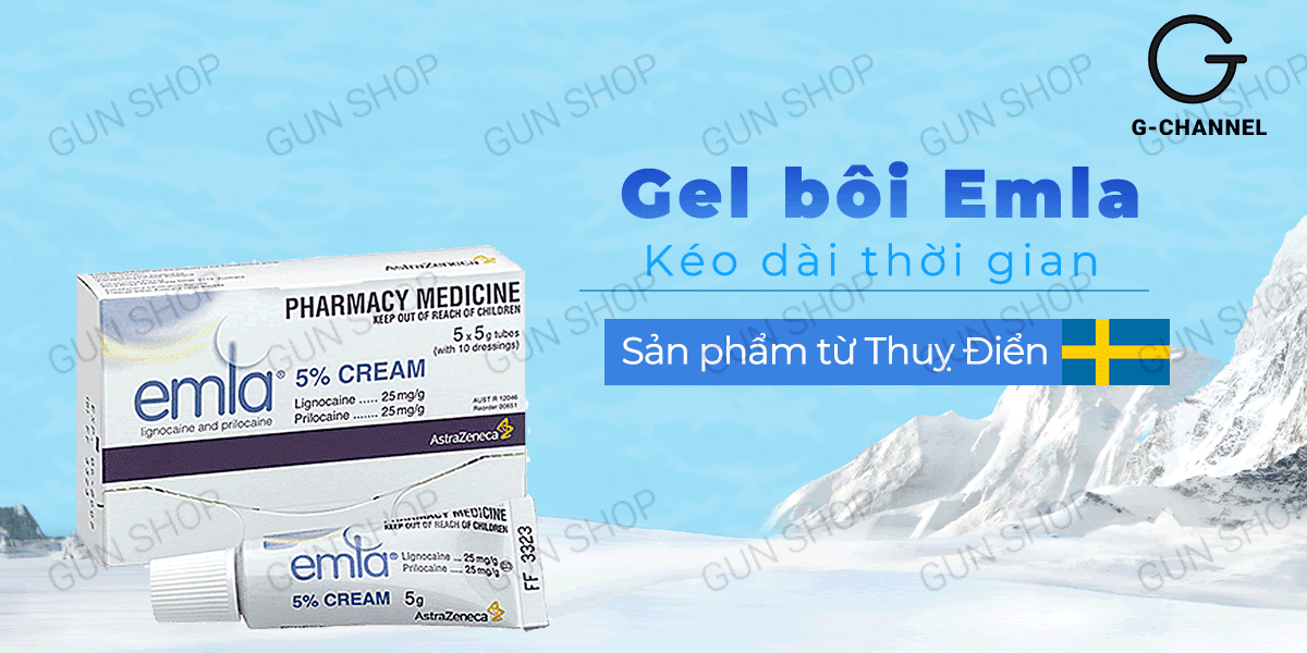  Bán Gel bôi Emla Cream 5% - Chống xuất tinh sớm - Chai 5g hàng mới về
