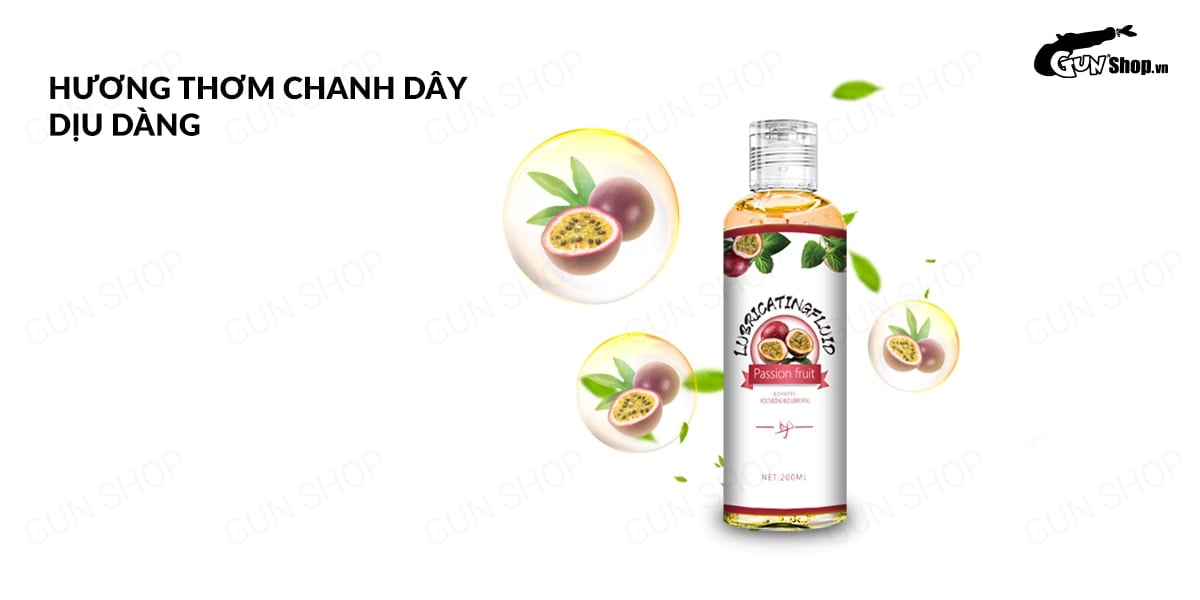 Gel bôi trơn Boyafei hương chanh dây 200ml, mượt mà, quyến rũ