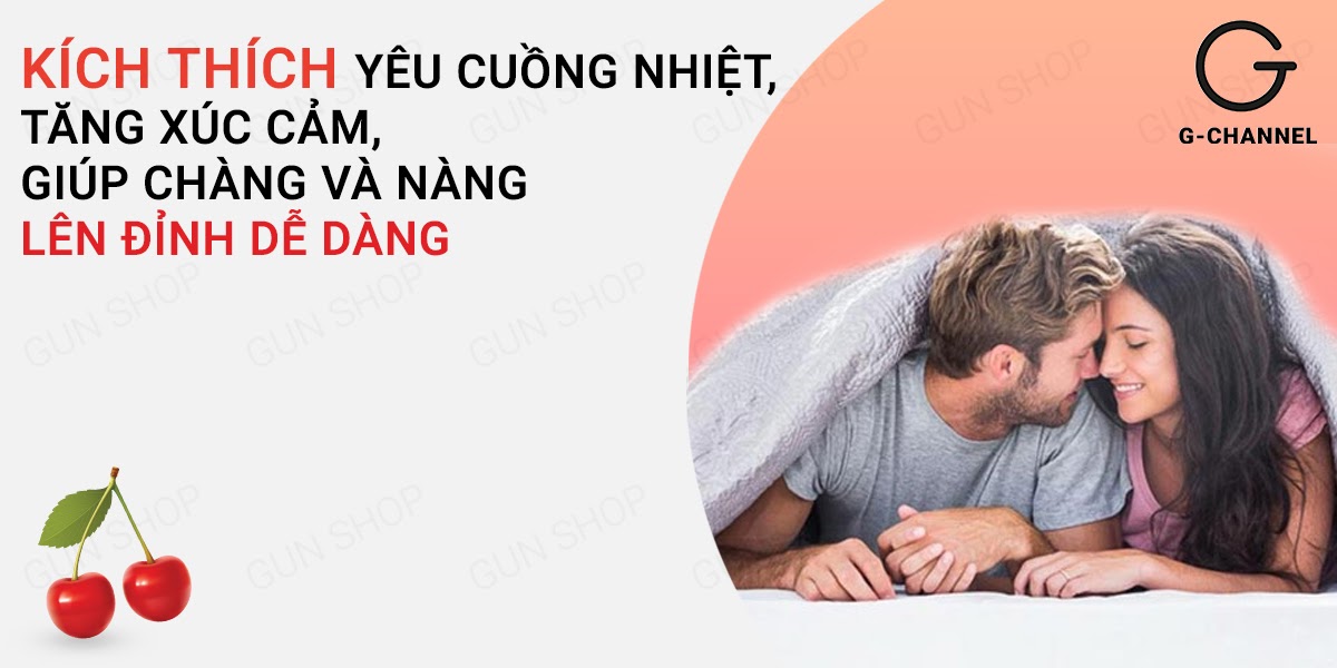 Gel Bôi Trơn Hot Kiss Cherry 100ml Cao Cấp Mượt Mà Hưng Phấn