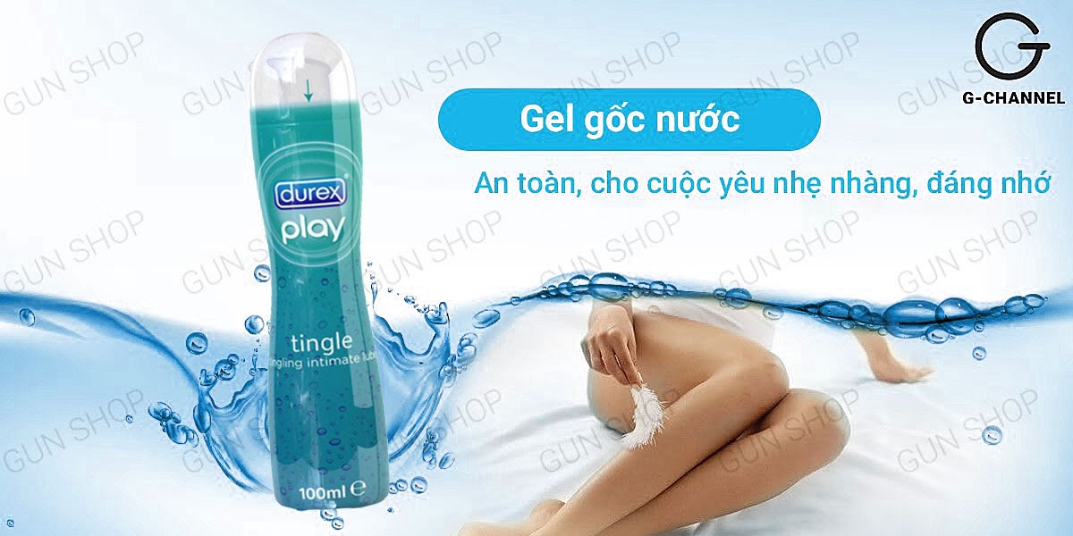 Gel bôi trơn Durex Tingle mát lạnh 100ml tăng khoái cảm dễ chịu