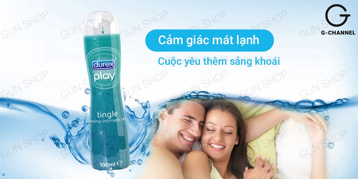 Gel bôi trơn Durex Tingle mát lạnh 100ml tăng khoái cảm dễ chịu