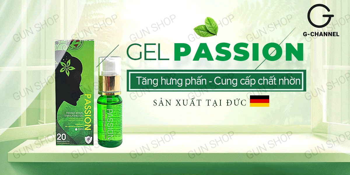 Gel bôi trơn Passion dịu nhẹ tăng hưng phấn nữ chai 30ml