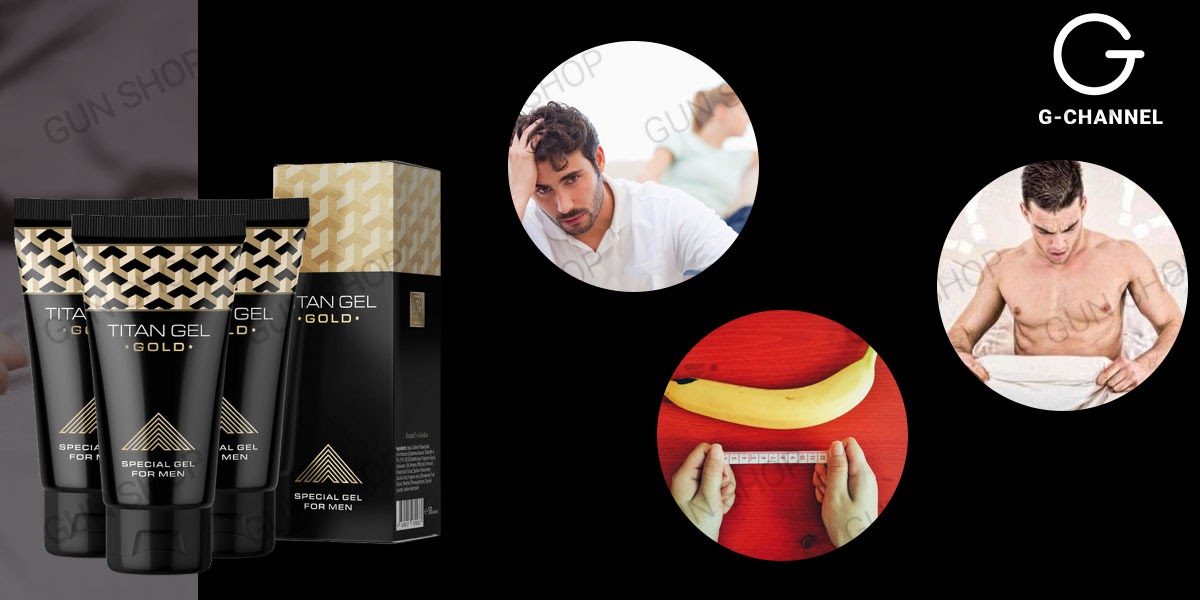 Gel bôi trơn Titan Gold tăng kích thước, kéo dài thời gian, chính hãng 50ml