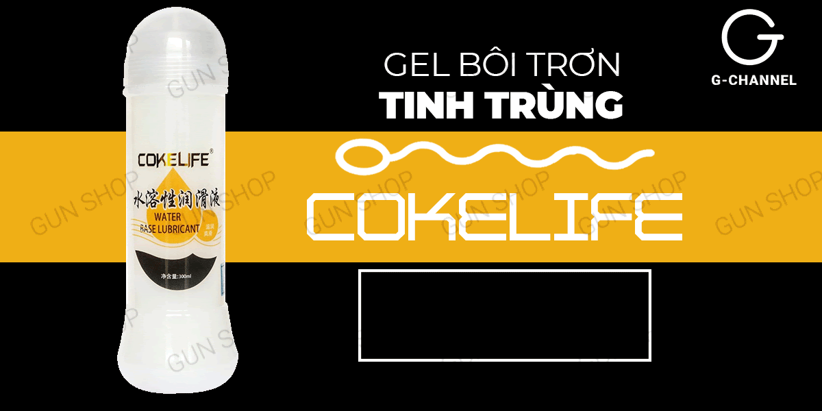Gel bôi trơn Cokelife 300ml tăng khoái cảm, an toàn cho Gay LGBT