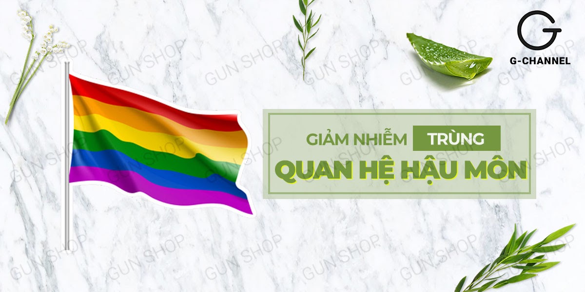 Gel bôi trơn hậu môn lô hội Shell Supermen Aloe Vera 90ml an toàn dịu nhẹ hỗ trợ quan hệ