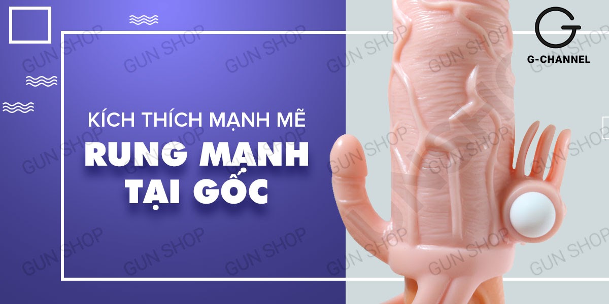 Bao cao su đôn dên Baile Braveman rung điểm G 14.5cm kích thích