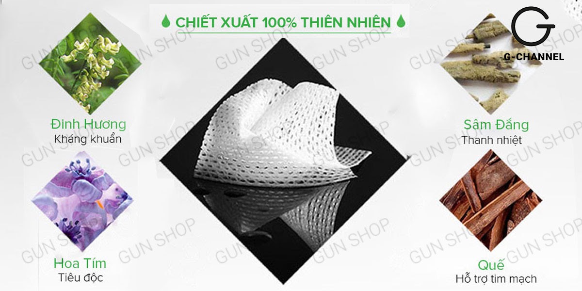  Cửa hàng bán Khăn lau chống xuất tinh sớm Peineili - Kéo dài thời gian - Hộp 12 cái hàng mới về