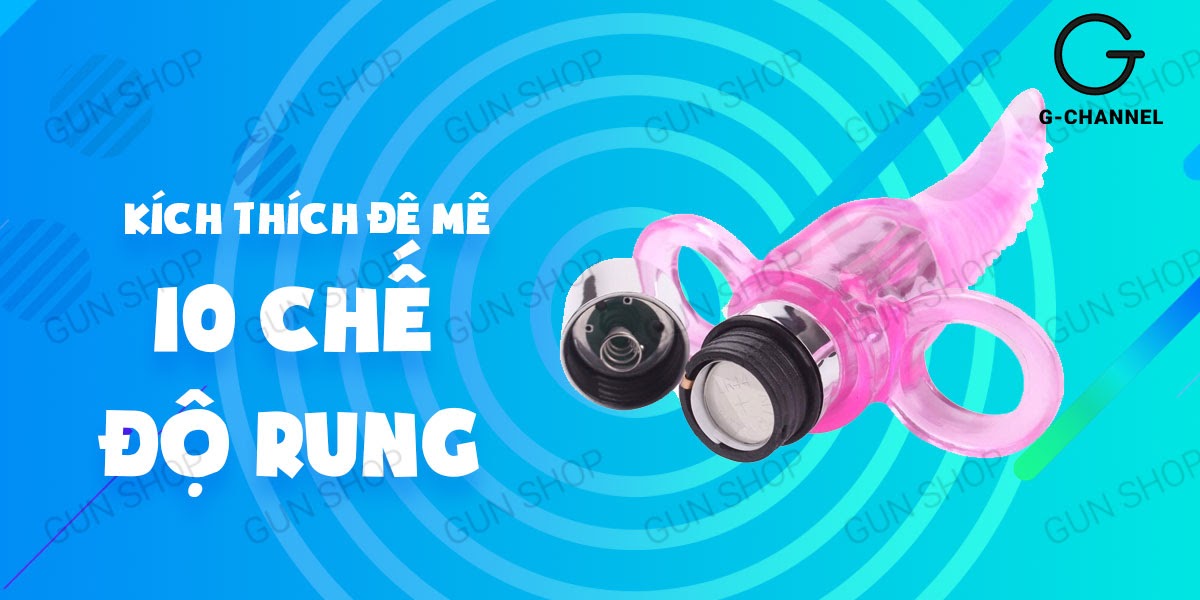 Lưỡi rung đeo ngón tay Baile silicon kích thích đỉnh cao