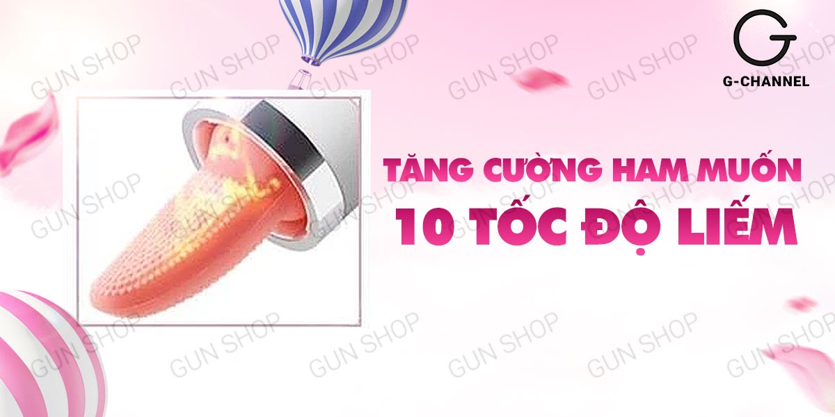 Máy rung massage âm đạo lưỡi giả hút liếm siêu kích thích