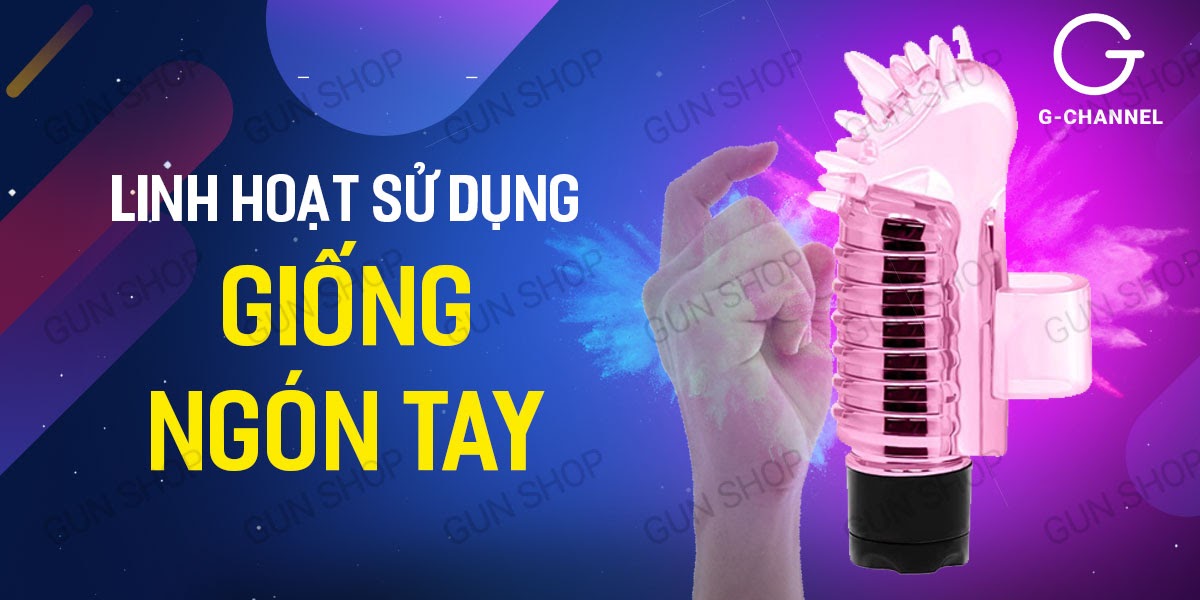 Ngón tay rung mạnh pin Baile silicon cao cấp kích thích