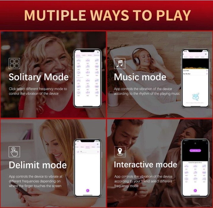Quần lót rung điều khiển từ xa đa chế độ silicon cao cấp