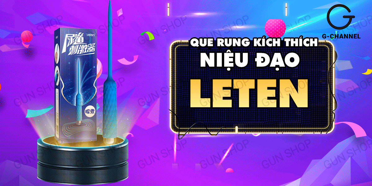Que rung niệu đạo nam Leten 7 chế độ silicon kích thích mạnh mẽ