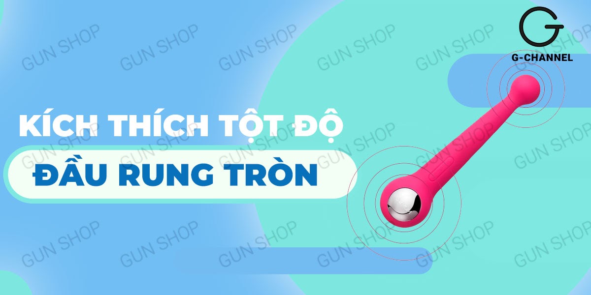 Que rung massage 2 đầu độc lập Svakom Bonnie sạc pin tiện lợi