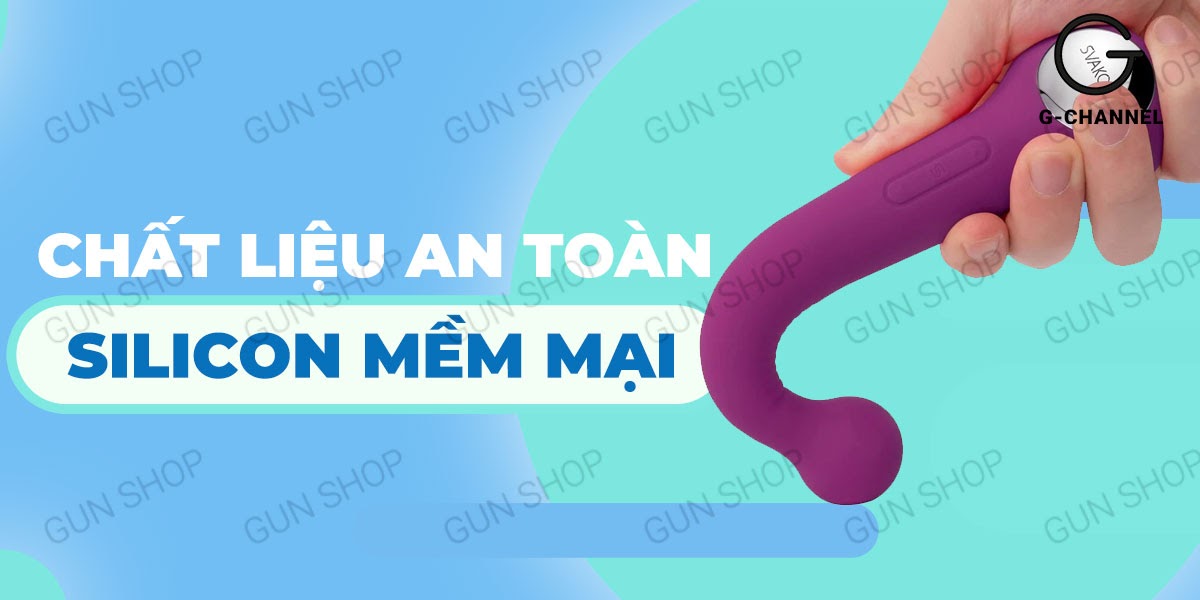 Que rung massage 2 đầu độc lập Svakom Bonnie sạc pin tiện lợi