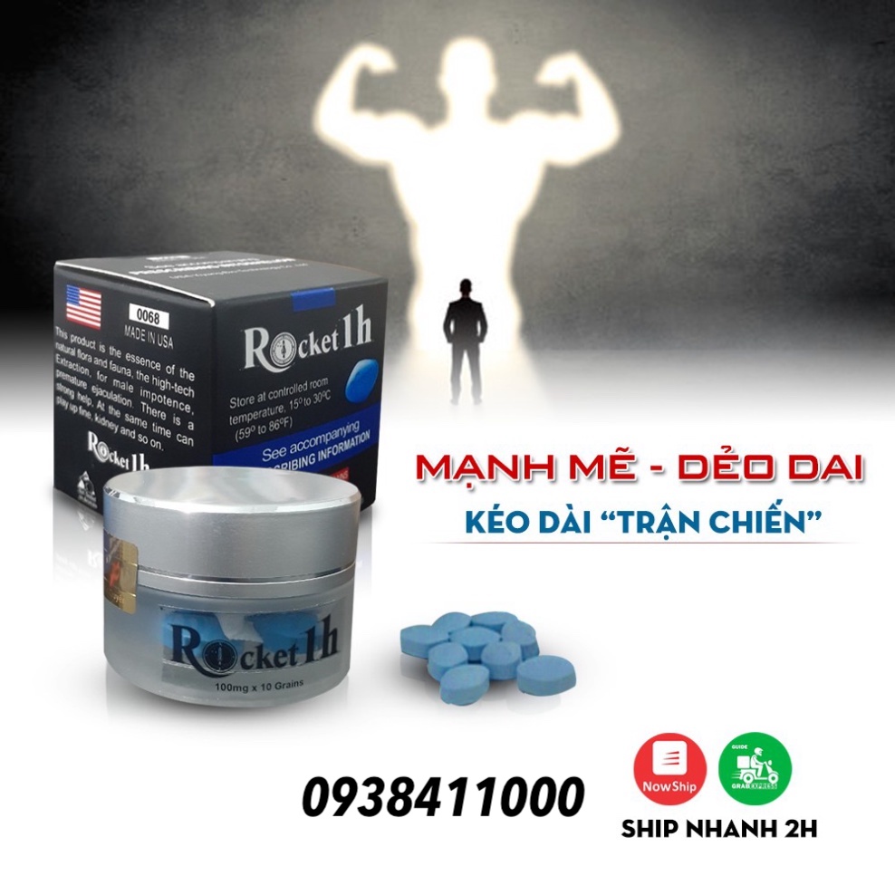 Đánh giá Rocket 1h Mỹ chính hãng viên uống cường dương kéo dài thời gian chống xuất tinh Nam giới loại tốt
