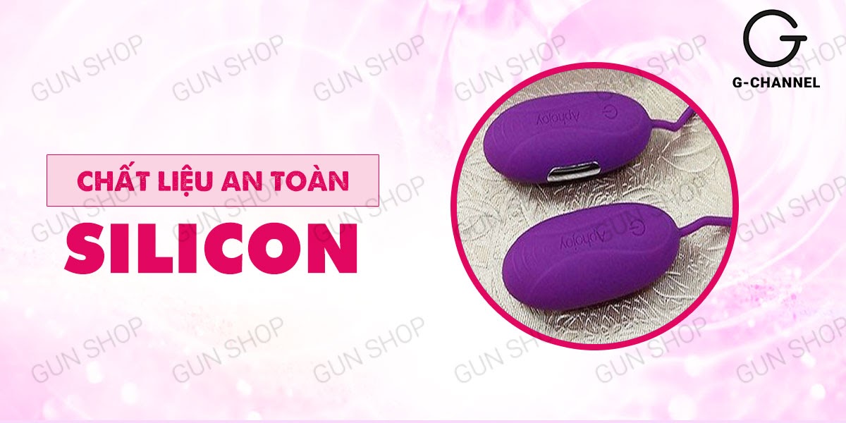 Trứng rung 2 đầu sạc điện Aphojoy thiết kế sang trọng, bền bỉ