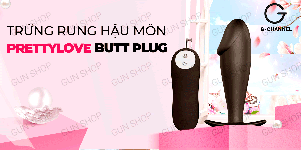  Sỉ Trứng rung hậu môn rung mạnh chống nước pin - Pretty Love Butt Plug cao cấp