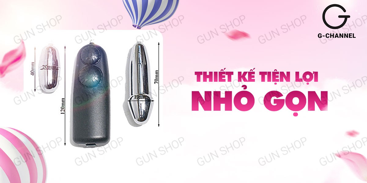 Trứng Rung 2 Đầu Inox Cao Cấp Kích Thích Mạnh Mẽ Tình Yêu