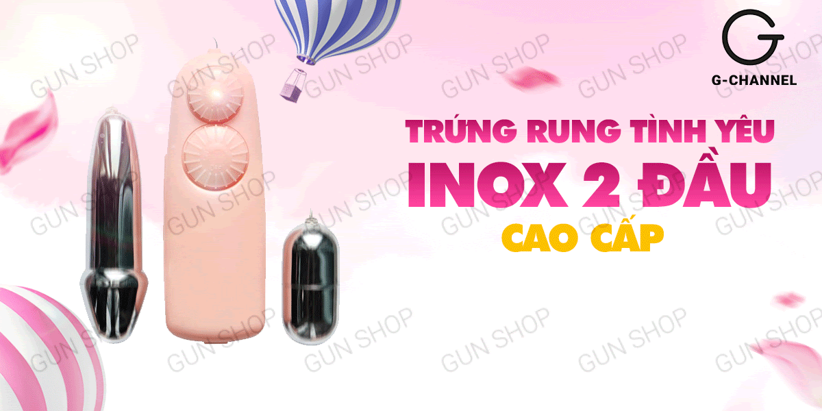 Trứng Rung 2 Đầu Inox Cao Cấp Kích Thích Mạnh Mẽ Tình Yêu