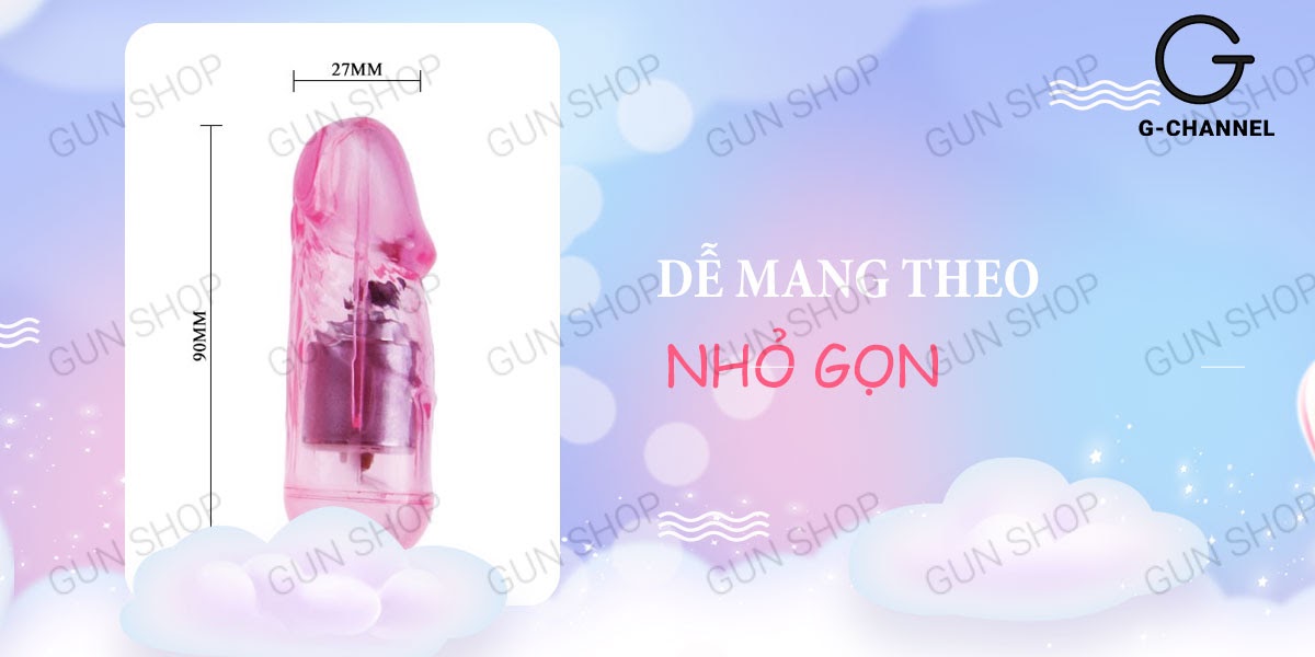 Trứng rung inox 2 đầu Baile siêu mạnh tăng khoái cảm