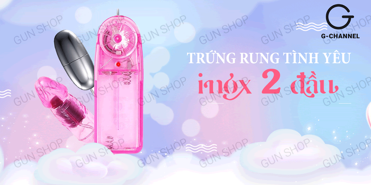 Trứng rung inox 2 đầu Baile siêu mạnh tăng khoái cảm