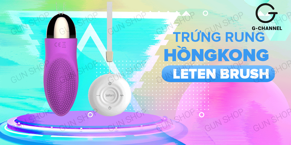 Trứng rung không dây sạc điện Leten Brush siêu mềm mại kích thích cực khoái