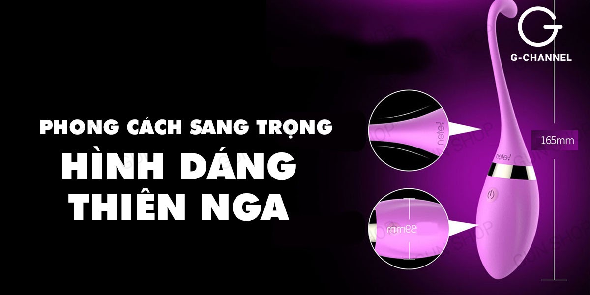 Trứng rung sạc điện không dây Leten Swan cao cấp, an toàn